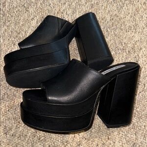 Steve Madden Black Platform Heels